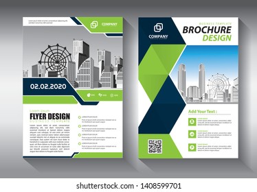 Business abstract vector template. Brochure design, cover modern layout, annual report, poster, flyer in A4 with colorful triangles, geometric shapes for tech, science, market with light background