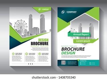 Business abstract vector template. Brochure design, cover modern layout, annual report, poster, flyer in A4 with colorful triangles, geometric shapes for tech, science, market with light background