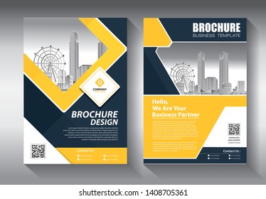 Business abstract vector template. Brochure design, cover modern layout, annual report, poster, flyer in A4 with colorful triangles, geometric shapes for tech, science, market with light background