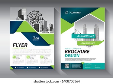 Business abstract vector template. Brochure design, cover modern layout, annual report, poster, flyer in A4 with colorful triangles, geometric shapes for tech, science, market with light background