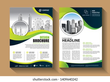 Business abstract vector template. Brochure design, cover modern layout, annual report, poster, flyer in A4 with colorful triangles, geometric shapes for tech, science, market with light background