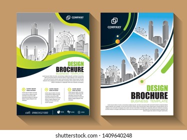 Business abstract vector template. Brochure design, cover modern layout, annual report, poster, flyer in A4 with colorful triangles, geometric shapes for tech, science, market with light background