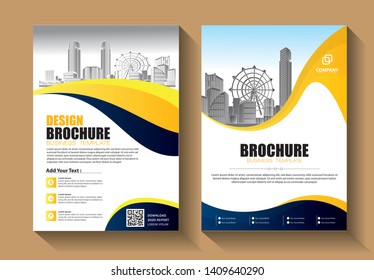 Business abstract vector template. Brochure design, cover modern layout, annual report, poster, flyer in A4 with colorful triangles, geometric shapes for tech, science, market with light background