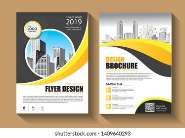 Business abstract vector template. Brochure design, cover modern layout, annual report, poster, flyer in A4 with colorful triangles, geometric shapes for tech, science, market with light background