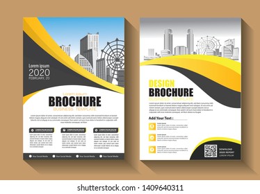 Business abstract vector template. Brochure design, cover modern layout, annual report, poster, flyer in A4 with colorful triangles, geometric shapes for tech, science, market with light background
