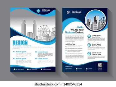 Business abstract vector template. Brochure design, cover modern layout, annual report, poster, flyer in A4 with colorful triangles, geometric shapes for tech, science, market with light background