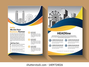 Business abstract vector template. Brochure design, cover modern layout, annual report, poster, flyer in A4 with colorful triangles, geometric shapes for tech, science, market with light background