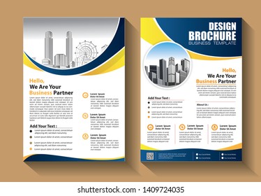 Business abstract vector template. Brochure design, cover modern layout, annual report, poster, flyer in A4 with colorful triangles, geometric shapes for tech, science, market with light background