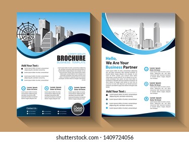 Business abstract vector template. Brochure design, cover modern layout, annual report, poster, flyer in A4 with colorful triangles, geometric shapes for tech, science, market with light background