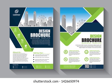 Business abstract vector template. Brochure design, cover modern layout, annual report, poster, flyer in A4 with colorful triangles, geometric shapes for tech, science, market with light background