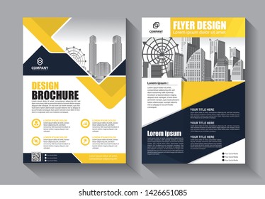 Business abstract vector template. Brochure design, cover modern layout, annual report, poster, flyer in A4 with colorful triangles, geometric shapes for tech, science, market with light background