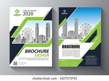 Business abstract vector template. Brochure design, cover modern layout, annual report, poster, flyer in A4 with colorful triangles, geometric shapes for tech, science, market with light background