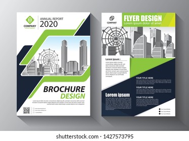 Business abstract vector template. Brochure design, cover modern layout, annual report, poster, flyer in A4 with colorful triangles, geometric shapes for tech, science, market with light background
