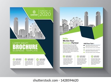 Business abstract vector template. Brochure design, cover modern layout, annual report, poster, flyer in A4 with colorful triangles, geometric shapes for tech, science, market with light background
