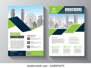 Business abstract vector template. Brochure design, cover modern layout, annual report, poster, flyer in A4 with colorful triangles, geometric shapes for tech, science, market with light background