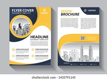 Business abstract vector template. Brochure design, cover modern layout, annual report, poster, flyer in A4 with colorful triangles, geometric shapes for tech, science, market with light background