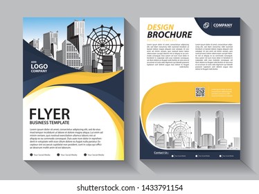 Business abstract vector template. Brochure design, cover modern layout, annual report, poster, flyer in A4 with colorful triangles, geometric shapes for tech, science, market with light background