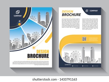 Business abstract vector template. Brochure design, cover modern layout, annual report, poster, flyer in A4 with colorful triangles, geometric shapes for tech, science, market with light background