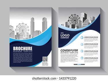 Business abstract vector template. Brochure design, cover modern layout, annual report, poster, flyer in A4 with colorful triangles, geometric shapes for tech, science, market with light background