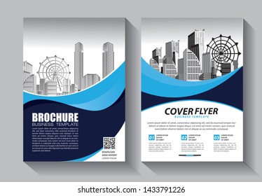 Business abstract vector template. Brochure design, cover modern layout, annual report, poster, flyer in A4 with colorful triangles, geometric shapes for tech, science, market with light background