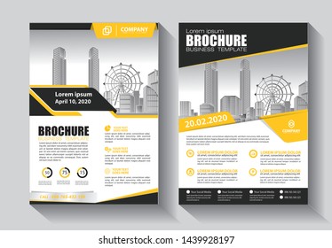 Business abstract vector template. Brochure design, cover modern layout, annual report, poster, flyer in A4 with colorful triangles, geometric shapes for tech, science, market with light background
