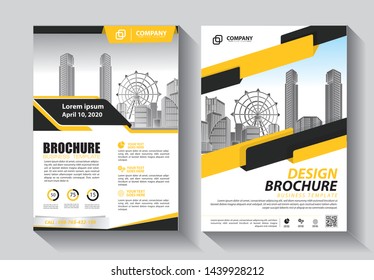 Business abstract vector template. Brochure design, cover modern layout, annual report, poster, flyer in A4 with colorful triangles, geometric shapes for tech, science, market with light background