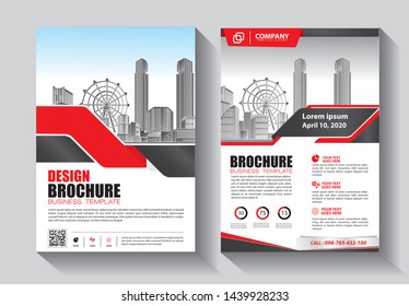 Business abstract vector template. Brochure design, cover modern layout, annual report, poster, flyer in A4 with colorful triangles, geometric shapes for tech, science, market with light background