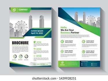 Brochure Design Template Vector Flyers Report Stock Vector (Royalty ...