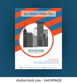 Business abstract vector template. Brochure design, cover modern layout, annual report, poster, flyer in A4 size