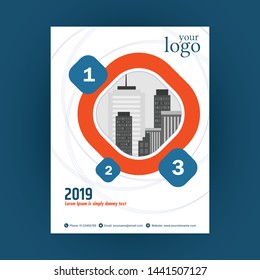 Business abstract vector template. Brochure design, cover modern layout, annual report, poster, flyer in A4 size