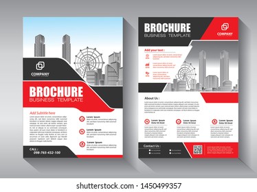 Business abstract vector template. Brochure design, cover modern layout, annual report, poster, flyer in A4 with colorful triangles, geometric shapes for tech, science, market with light background