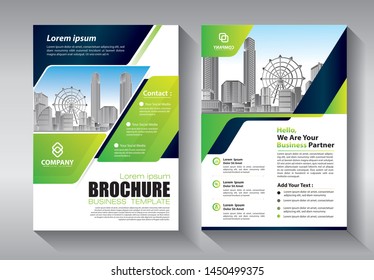 Business abstract vector template. Brochure design, cover modern layout, annual report, poster, flyer in A4 with colorful triangles, geometric shapes for tech, science, market with light background