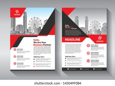 Business abstract vector template. Brochure design, cover modern layout, annual report, poster, flyer in A4 with colorful triangles, geometric shapes for tech, science, market with light background