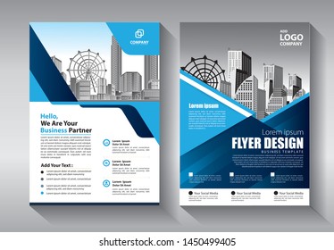 Business abstract vector template. Brochure design, cover modern layout, annual report, poster, flyer in A4 with colorful triangles, geometric shapes for tech, science, market with light background