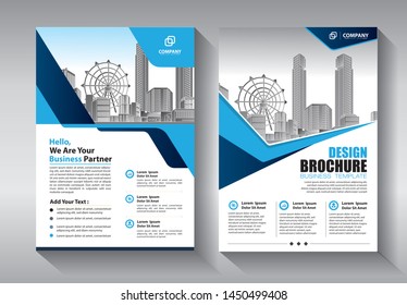 Business abstract vector template. Brochure design, cover modern layout, annual report, poster, flyer in A4 with colorful triangles, geometric shapes for tech, science, market with light background