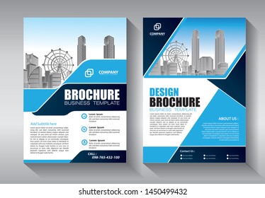Business abstract vector template. Brochure design, cover modern layout, annual report, poster, flyer in A4 with colorful triangles, geometric shapes for tech, science, market with light background