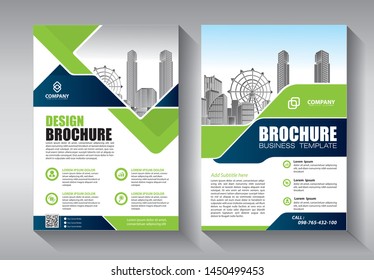 Business abstract vector template. Brochure design, cover modern layout, annual report, poster, flyer in A4 with colorful triangles, geometric shapes for tech, science, market with light background