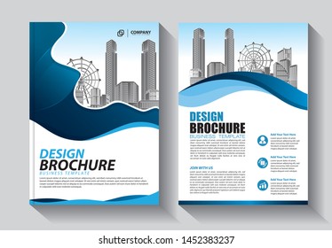 Business abstract vector template. Brochure design, cover modern layout, annual report, poster, flyer in A4 with colorful triangles, geometric shapes for tech, science, market with light background