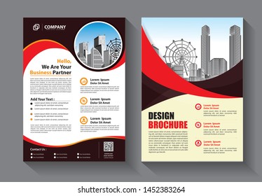 Business abstract vector template. Brochure design, cover modern layout, annual report, poster, flyer in A4 with colorful triangles, geometric shapes for tech, science, market with light background