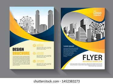 Business abstract vector template. Brochure design, cover modern layout, annual report, poster, flyer in A4 with colorful triangles, geometric shapes for tech, science, market with light background