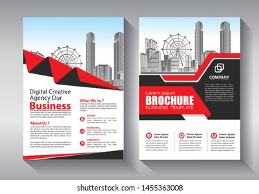 Business abstract vector template. Brochure design, cover modern layout, annual report, poster, flyer in A4 with colorful triangles, geometric shapes for tech, science, market with light background
