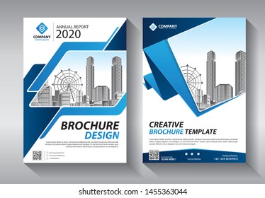 Business abstract vector template. Brochure design, cover modern layout, annual report, poster, flyer in A4 with colorful triangles, geometric shapes for tech, science, market with light background