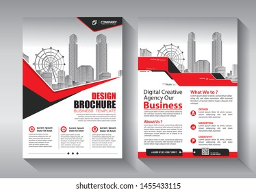 Business abstract vector template. Brochure design, cover modern layout, annual report, poster, flyer in A4 with colorful triangles, geometric shapes for tech, science, market with light background