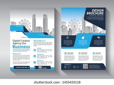 Business abstract vector template. Brochure design, cover modern layout, annual report, poster, flyer in A4 with colorful triangles, geometric shapes for tech, science, market with light background