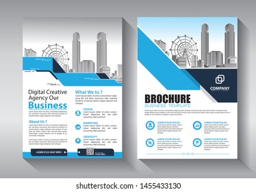 Business abstract vector template. Brochure design, cover modern layout, annual report, poster, flyer in A4 with colorful triangles, geometric shapes for tech, science, market with light background