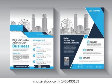 Business abstract vector template. Brochure design, cover modern layout, annual report, poster, flyer in A4 with colorful triangles, geometric shapes for tech, science, market with light background