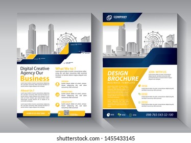 Business abstract vector template. Brochure design, cover modern layout, annual report, poster, flyer in A4 with colorful triangles, geometric shapes for tech, science, market with light background