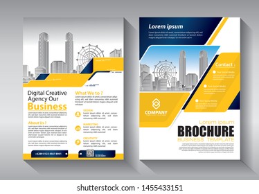 Business abstract vector template. Brochure design, cover modern layout, annual report, poster, flyer in A4 with colorful triangles, geometric shapes for tech, science, market with light background