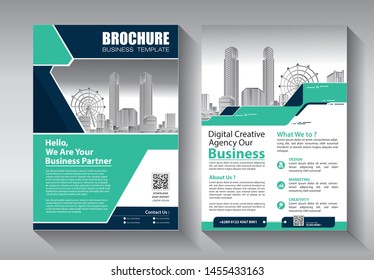 Business abstract vector template. Brochure design, cover modern layout, annual report, poster, flyer in A4 with colorful triangles, geometric shapes for tech, science, market with light background