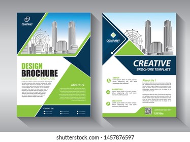 Flyers Design Template Vector Brochure Report Stock Vector (Royalty ...